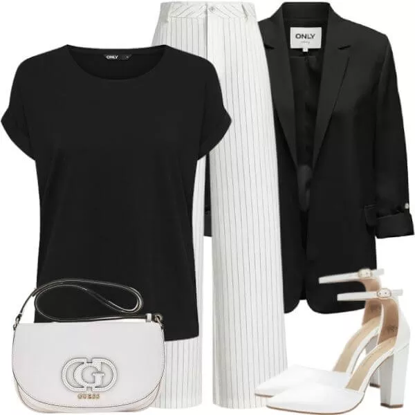 Herbst Outfits Herbst Outfit Damen mit weiter Hose