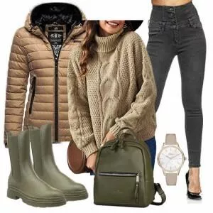 Winter Outfits Auffälliger Look für den Winter