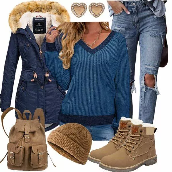Winter Outfits Winterliches Abend Outfit
