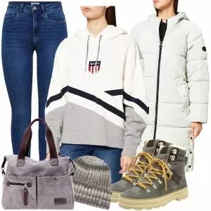 Freizeit Outfits Cooles Winter Outfit