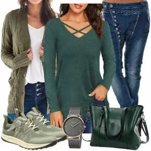 Frühlings Outfits Stylischer Look Für Frühlings