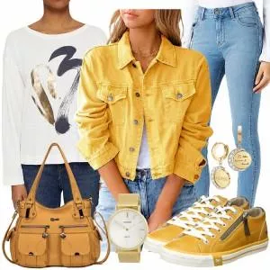 Frühlings Outfits Farbenfrohes Frühlingsoutfit