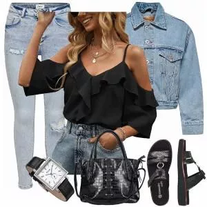 Sommer Outfits Stylischer Look Für Den Sommer