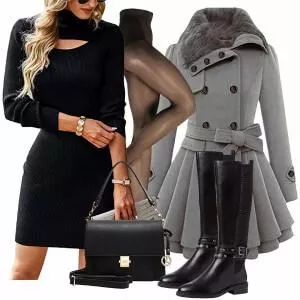 Winter Outfits Coller Look für den Winter