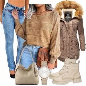 Winter Outfits Stylischer Look Für Den Winter