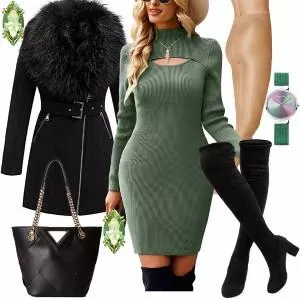 Winter Outfits Outfit für Stilvolle Damen