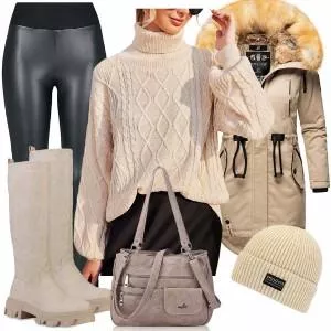 Winter Outfits Trendiger Look für den Winter