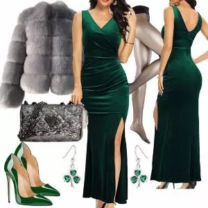 Party Outfits Outfit mit Elegantem Kleid