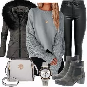 Winter Outfits Winterliches Freizeitoutfit