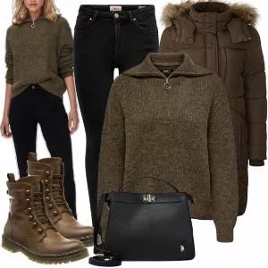 Winter Outfits Winterliches Freizeitoutfit