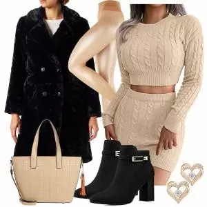 Winter Outfits Outfit für Stilvolle Damen