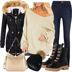 Winter Outfits Winterliches Freizeitoutfit