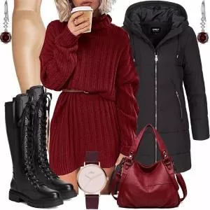 Winter Outfits Outfit für Stilvolle Damen