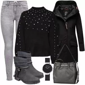 Winter Outfits Outfit für Stilvolle Damen