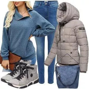 Winter Outfits Winterliches Freizeitoutfit