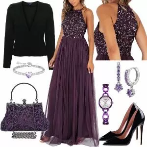 Party Outfits Outfit mit Elegantem Kleid