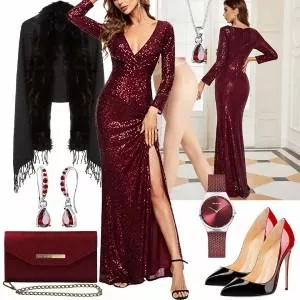 Party Outfits Stylischer Look Für Damen