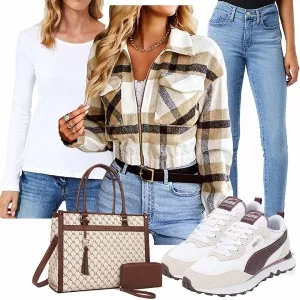 Frühlings Outfits Outfit für Stilvolle Damen