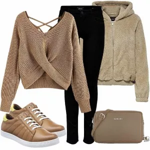 Winter Outfits Bequemes Frühlingoutfit