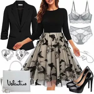 Party Outfits Outfit mit Elegantem Kleid