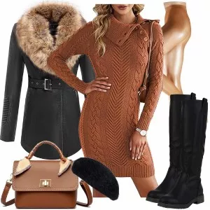 Winter Outfits Coller Look für den Winter