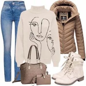 Winter Outfits Kombination für den Winter