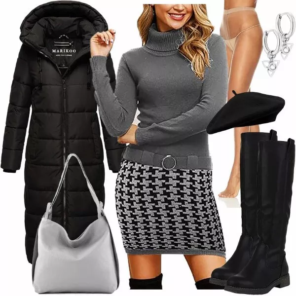 Winter Outfits Coller Look für den Winter