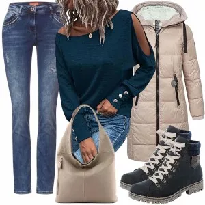 Winter Outfits Stylische Frauenoutfit