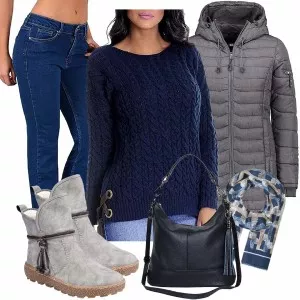 Winter Outfits Warm Kombination für den Winter