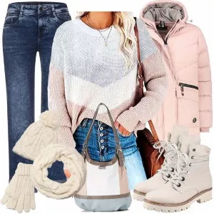 Winter Outfits Warm Kombination für den Winter