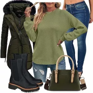 Winter Outfits Komplette Outfit für Damen