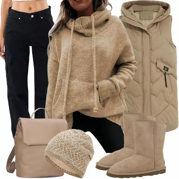 Winter Outfits Moderner winter-look outfit