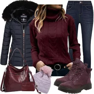 Winter Outfits Kombination für den Winter