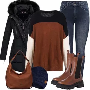 Winter Outfits Warm Kombination für den Winter