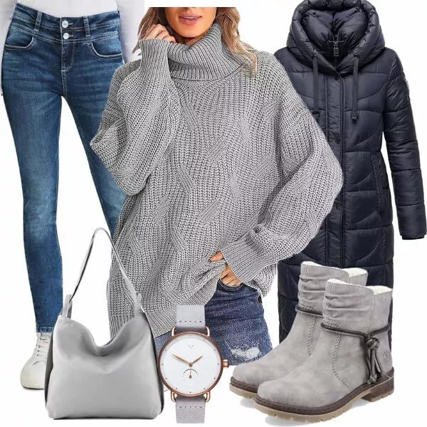 Winter Outfits Kombination für den Winter