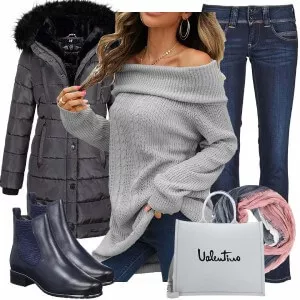 Winter Outfits Warm Kombination für den Winter