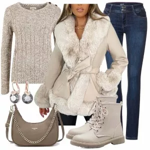 Winter Outfits Coller Look für den Winter