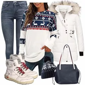Winter Outfits Warm Kombination für den Winter