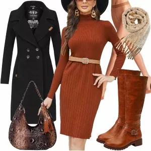 Winter Outfits Moderner winter-look outfit