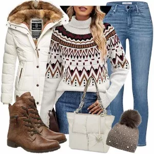Winter Outfits Auffälliger Look für den Winter