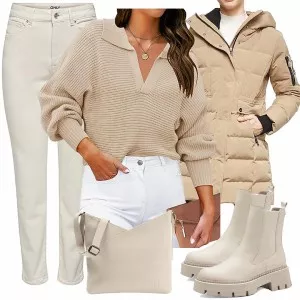 Winter Outfits Moderner winter-look outfit