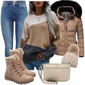 Winter Outfits Warm Kombination für den Winter