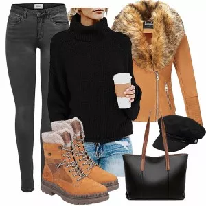 Winter Outfits Moderner winter-look outfit