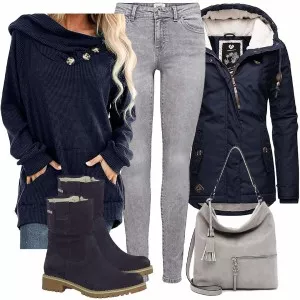 Winter Outfits Warm Kombination für den Winter