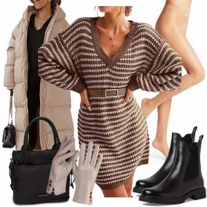 Winter Outfits Auffälliger Winter Look