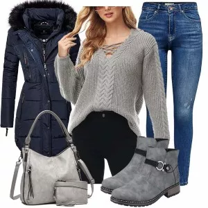Winter Outfits Alltags Outfit für den Winter