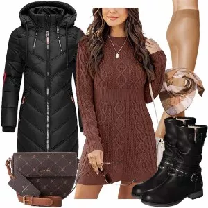 Winter Outfits Moderner winter-look outfit