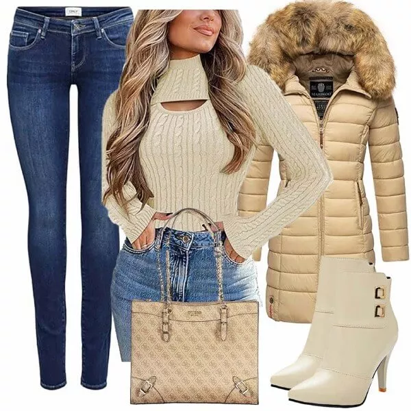 Winter Outfits Auffälliger Look