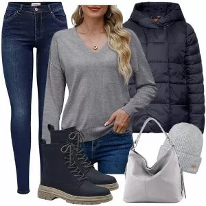 Winter Outfits Komplette Outfit für Damen