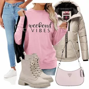 Winter Outfits Warm Kombination für den Winter